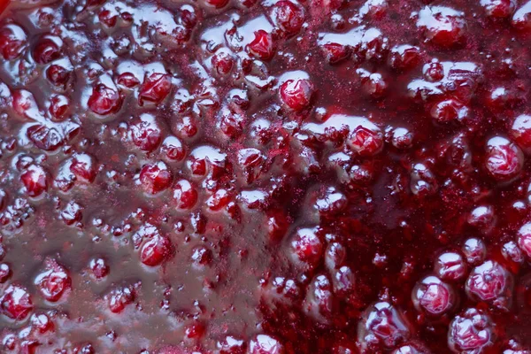 frenk üzümü reçel. Yukarıdan görüntüleyin. Arka plan için. Çilek. Malzemeler.