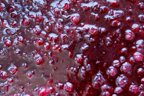 frenk üzümü reçel. Yukarıdan görüntüleyin. Arka plan için. Çilek. Malzemeler.