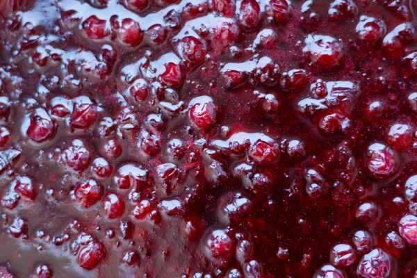 frenk üzümü reçel. Yukarıdan görüntüleyin. Arka plan için. Çilek. Malzemeler.