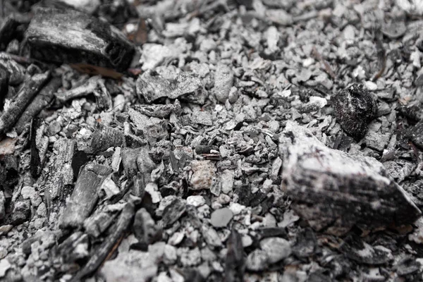 Cenere Grigia Dalla Struttura Fondo Del Forno Cenere Cenere Grigia — Foto Stock