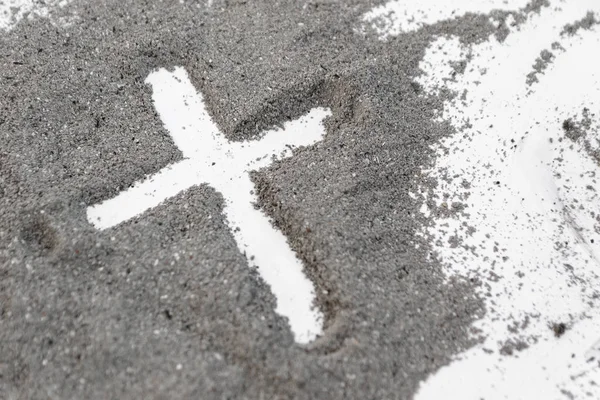 Çapraz külleri, Ash Wednesday, oruç sezon vintage soyut arka planını yaptı