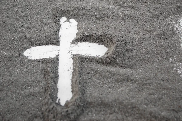 Çapraz külleri, Ash Wednesday, oruç sezon vintage soyut arka planını yaptı