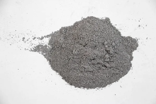 Ash Pile Isolated White Background Texture — Stock Photo, Image