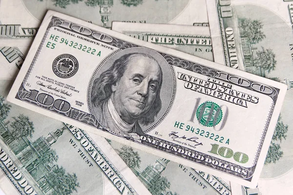 Texture Dollars Background One Hundred Dollar Bills — Stock Photo, Image