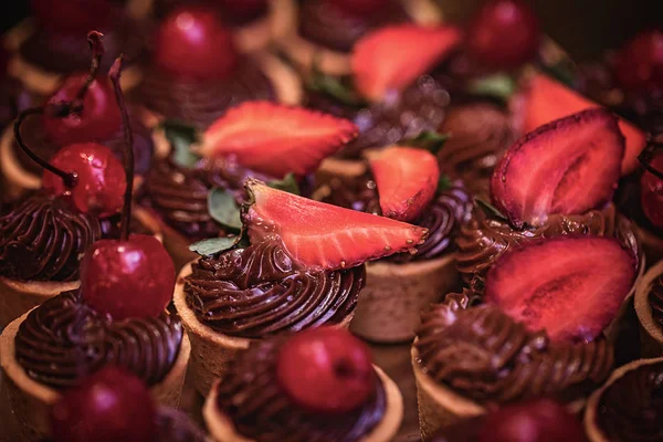 Dulces Pasteles Para Fiestas Bodas Infantiles —  Fotos de Stock