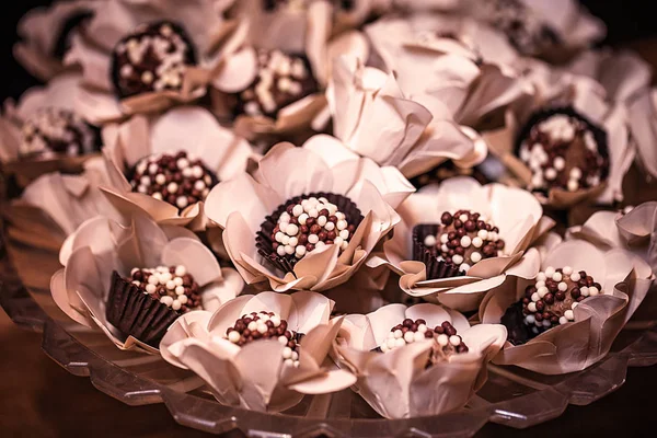 Bonbons Gâteaux Pour Fêtes Mariages Enfants — Photo