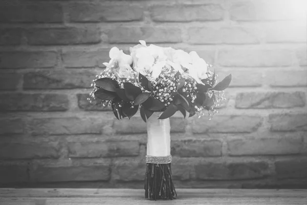 details of the decoration of a rustic wedding, a beautiful floral bouquet for weddings or boyfriends.