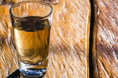 cachaça veya damla cam, bar ve restoran tipik Brezilya içki. Ulusal Tutku, Alkol İçme Kavramı.