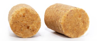 Tatlı Brezilya fıstık Paçoca denilen, beyaz arka plan ve metin için alan, metin kopyalamak, Brezilya tatlı tipik. Tüm Juninas Festivalleri mevcuttur. Kuzeydoğu ve Minas Gerais geleneği.