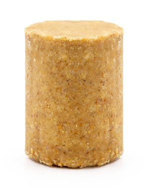 Pacoca adlı tatlı Brezilya fıstığı, Brezilya'nın tipik tatlısı. Tüm Juninas Festivalleri mevcuttur. izole beyaz arka plan