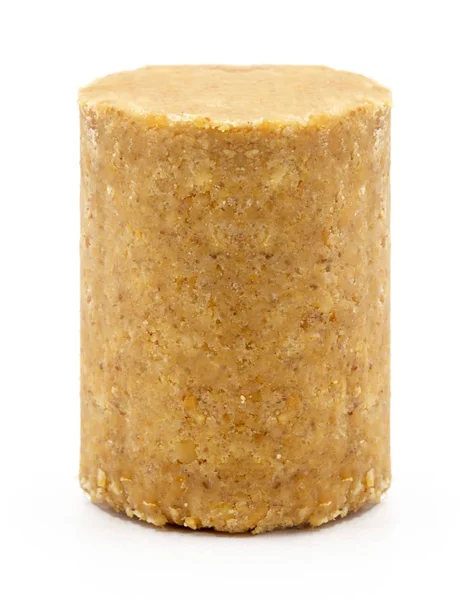 Pacoca adlı tatlı Brezilya fıstığı, Brezilya'nın tipik tatlısı. Tüm Juninas Festivalleri mevcuttur. izole beyaz arka plan