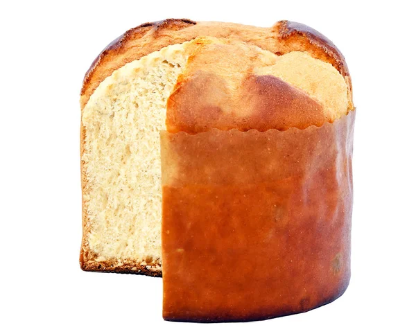 Panettone, típico pão doce brasileiro servido como sobremesa para as comemorações de Natal e Ano Novo . — Fotografia de Stock