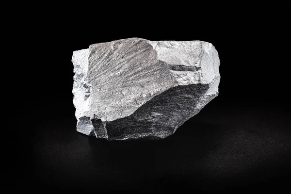 Гематит Серебристо Серый Камень Оксид Железа Часто Встречается Почвах Породах — стоковое фото