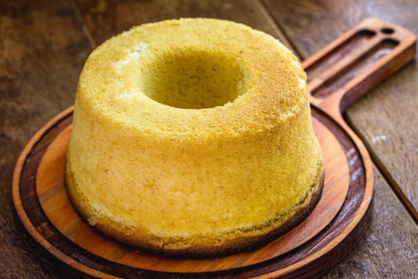 Groene Zelfgemaakte Maïstaart Populaire Braziliaanse Taart Traditioneel Recept — Stockfoto