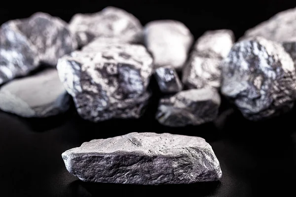 Manganês Manganês Pedra Magnésio Elemento Químico Fabricação Ligas Metálicas Minério — Fotografia de Stock