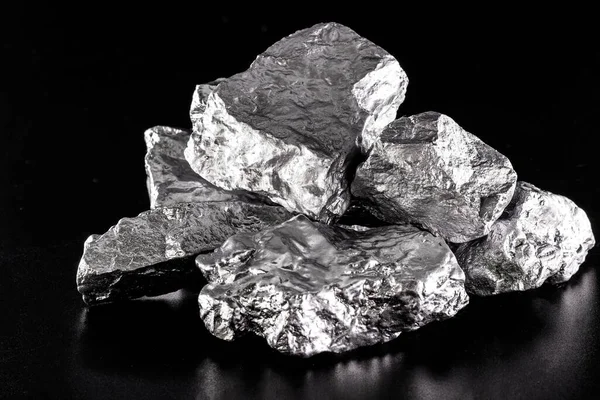 Elemento Germanio Germanio Elemento Químico Con Símbolo Mineral Plata — Foto de Stock