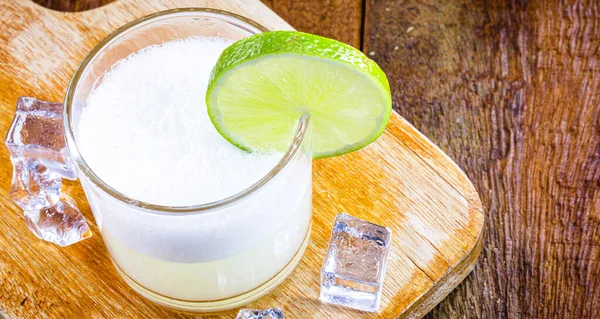 Pisco Sour Typisk Cocktail Sydamerikanska Köket Peru Och Chile Beredd — Stockfoto