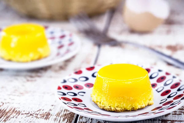 Cukierki Żółtka Zwane Quindim Brazylii Portugalia Brisa Lis Słodki Deser — Zdjęcie stockowe