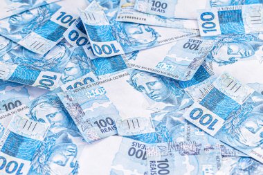 Brezilya 'da atılan, düşen, Brezilya' da yaşanan finansal kriz ve ekonomik kaos kavramına ait birçok banknot.