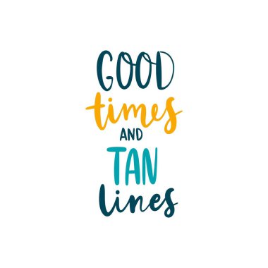 İyi günler ve yanığı. Parlak renkli harfler. Modern el yazı çizilmiş. El boyaması yazıt. Motivasyonel hat afiş. Şık yazı tipi tipografi. Kartları, davetiyeler için teklif.