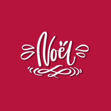 Noel, ne zaman? Parlak arka planda Happy New Year illüstrasyon için el çizim metni. Tebrik kartı. Parlak renkli harfler. Modern, şık el çizilmiş harfler. Kaligrafik yazıt. Mutlu Noeller.