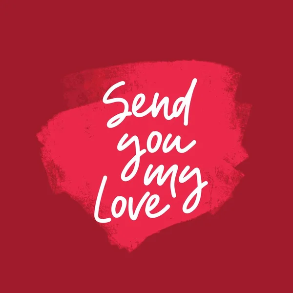 Σου Στείλω Την Αγάπη Μου Φωτεινή Κόκκινη Υφή Φόντο Προσφορά — Διανυσματικό Αρχείο