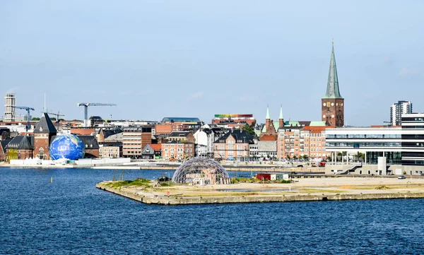 Cityscape Aarhus Dinamarca — Fotografia de Stock