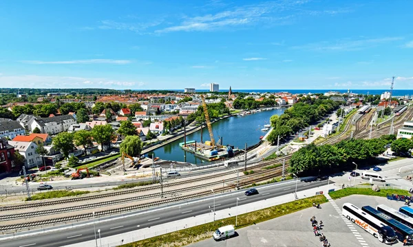 Warnemunde Deutschland Juli 2017 Blick Über Die Stadt Warnemunde Bundesland — Stockfoto