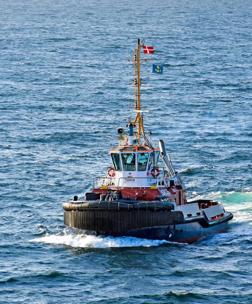 Aarhus Danemark Juillet 2017 Remorqueur Aros Navigue Sur Mer Pour — Photo