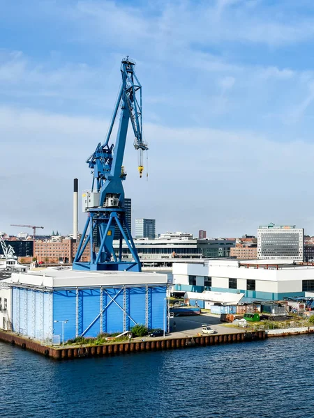 丹麦奥胡斯港口的 — 图库照片