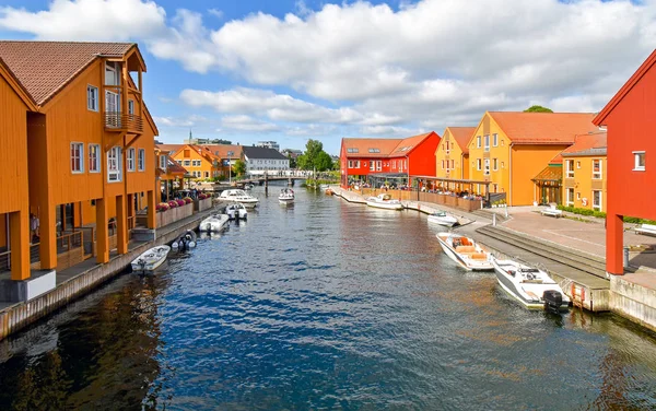 Distretto Fiskebrygga Kristiansand Norvegia — Foto Stock