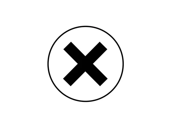 Symbol löschen - kein Zeichen, Symbol schließen, abbrechen, falsche Abbildung ablehnen Stockfoto