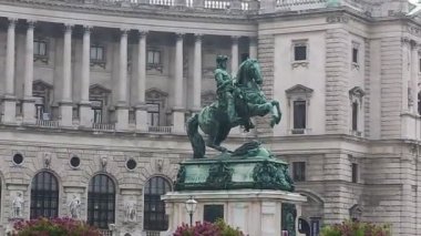 Viyana 'daki eski binalar. Avrupa tarzı Nisan 2019 Viyana, Avusturya