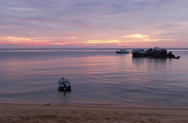 Vista Sul Tramonto Sull Isola Tioman Malesia — Foto Stock