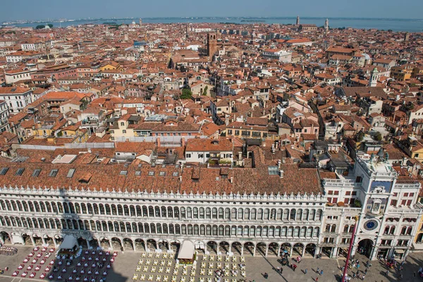 Venecia Vista Desde Arriba Con Plaza San Marco — Foto de Stock