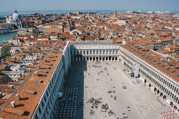 Venecia Vista Desde Arriba Con Plaza San Marco — Foto de Stock