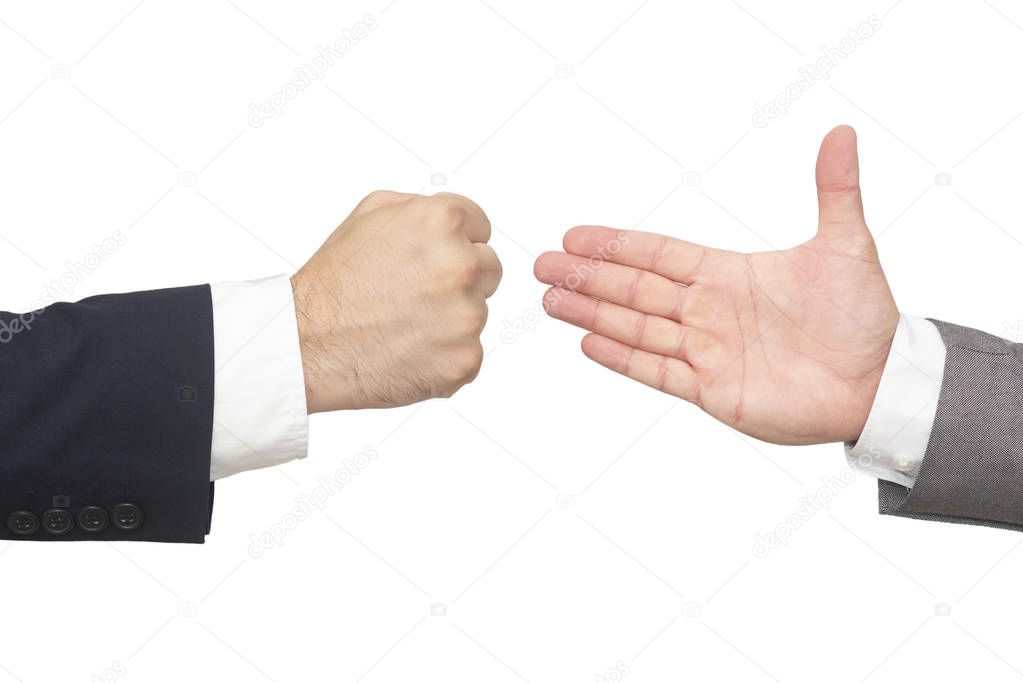 Business relations concept with hands gesture