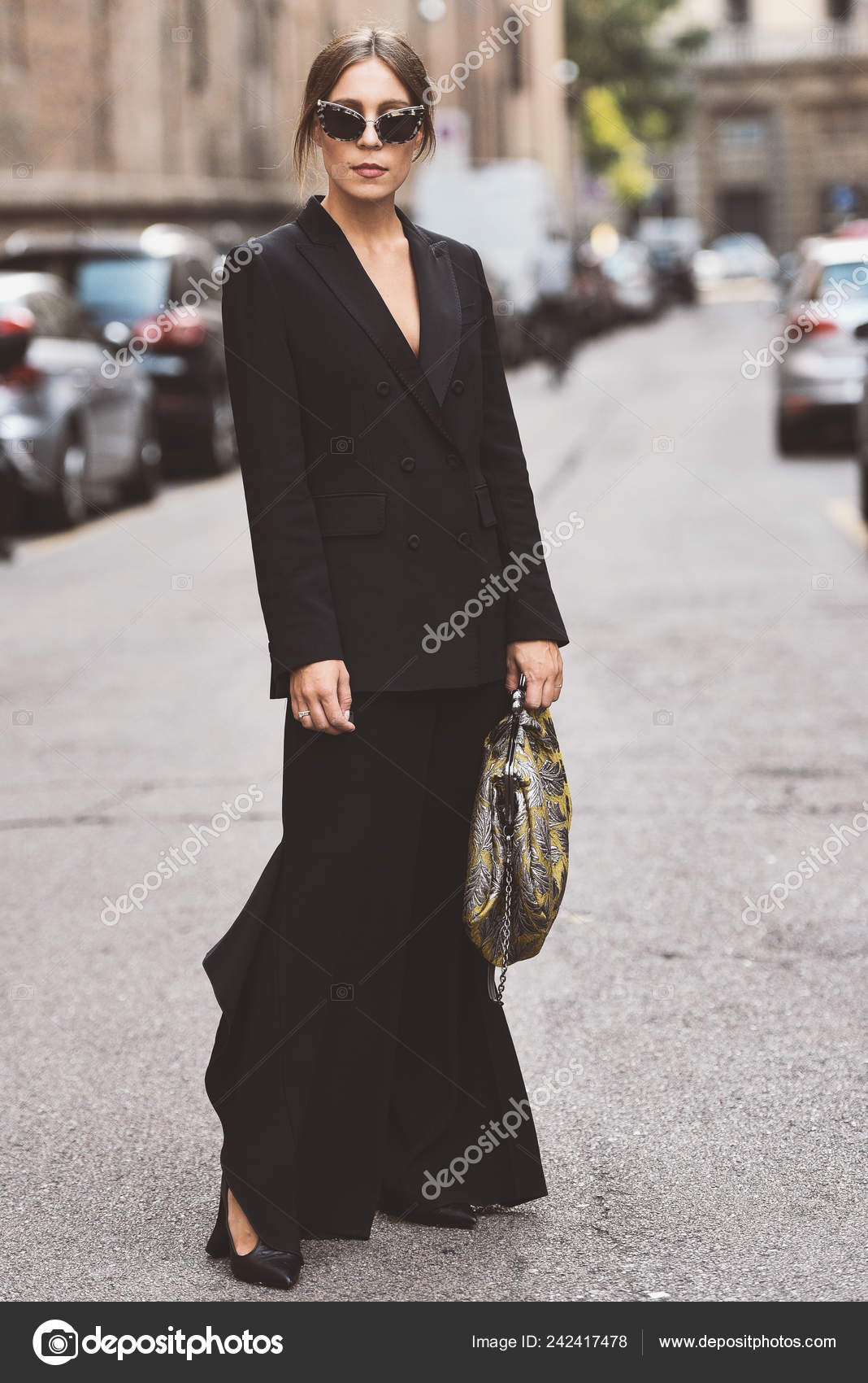 September 2018 Milan Italy Street Style Outfit Milan Fashion Week