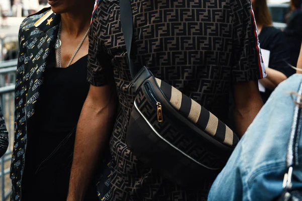 September 2018 Mailand Italien Street Style Outfit Während Der Mailänder — Stockfoto