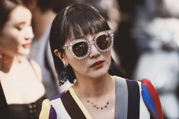 2018 밀라노 이탈리아 밀라노 Influencer Mfwss19 — 스톡 사진