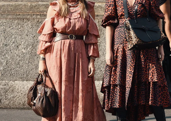September 2018 Milan Italy Street Style Outfits Detail Milan Fashion — Stock Photo, Image