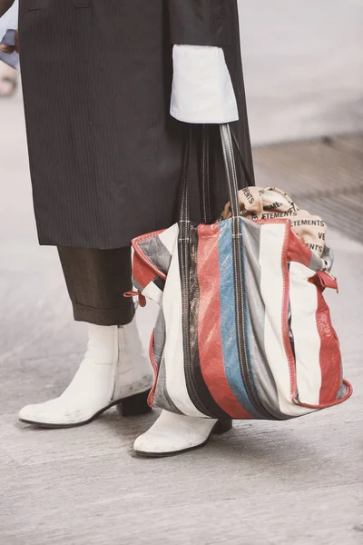 September 2018 Milan Italy Street Style Outfit Milan Fashion Week — Stock Photo, Image