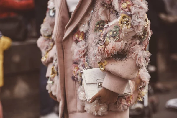 Setembro 2018 Paris França Roupa Rua Durante Paris Fashion Week — Fotografia de Stock