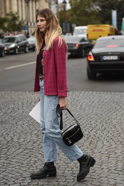 October 2018 Paris France Street Style Outfit Paris Fashion Week — Stock Photo, Image