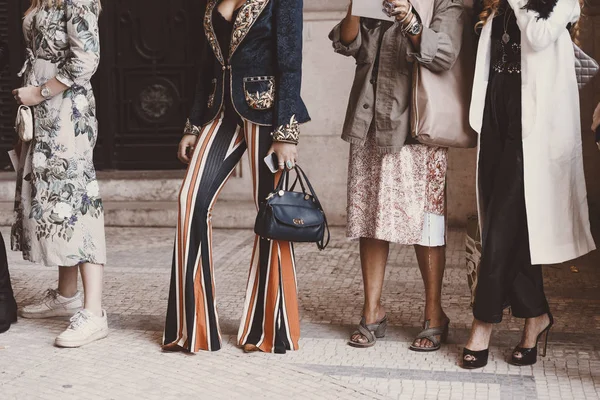 September 2018 Paris France Street Style Outfits Paris Fashion Week — Stock Photo, Image