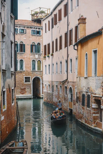 Venice Talya Mayıs 2018 Kanal Ile Gondol Venedik Talya — Stok fotoğraf