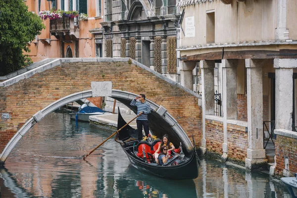 Venice Talya Mayıs 2018 Kanal Ile Gondol Venedik Talya — Stok fotoğraf