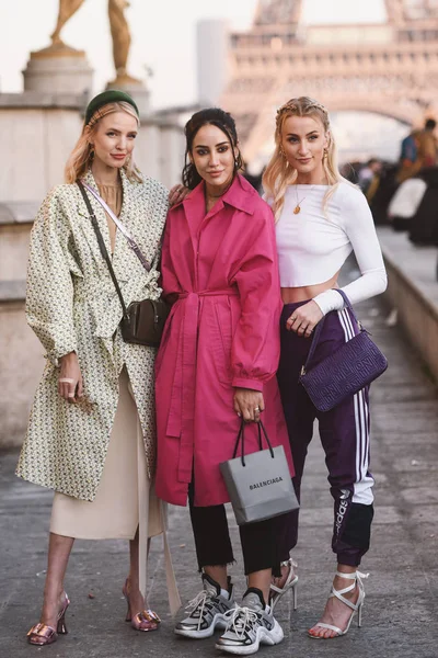 Paris France February 2019 Street Style Outfit Fashion Show Paris — Stock Photo, Image