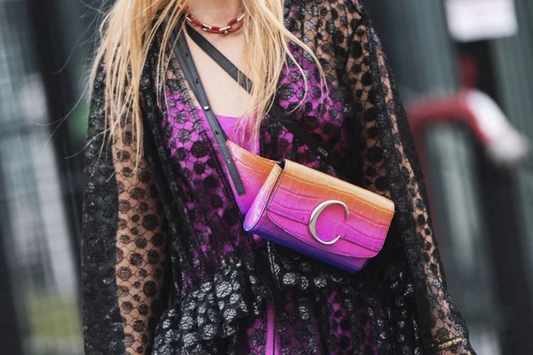 Paris Frankreich Februar 2019 Chloe Handtasche Detail Vor Einer Modenschau — Stockfoto