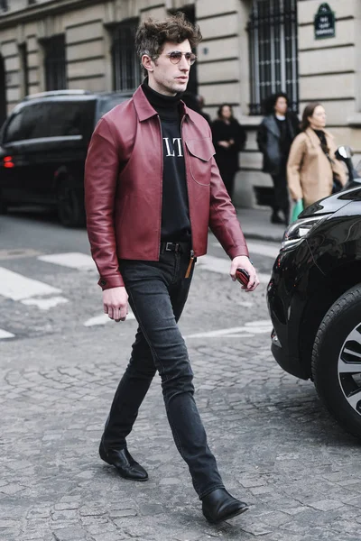 Paris France February 2019 Street Style Outfit Fashion Show Paris — Stock Photo, Image